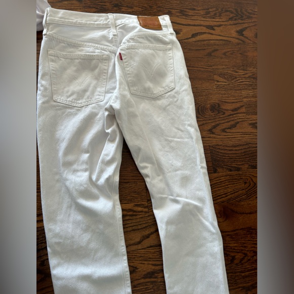 white Levi’s 501 skinny jeans - Picture 2 of 4
